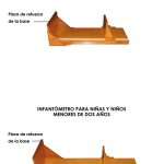 Infantómetro de madera 65 cm y 110 cm. Tableros con topes movibles para medir la longitud de bebes recien nacidos y niños menores de 2 años.