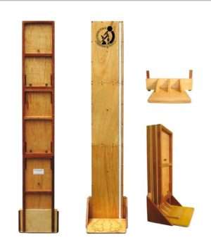 Tallímetro de madera para adulto y para niños