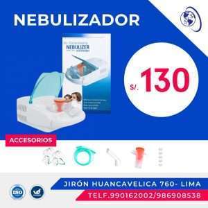 Banner del Nebulizador portátil para niños y adultos. Precio en el Perú.