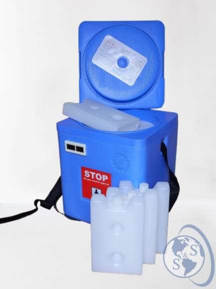 Termo porta vacunas 2.7 litros Nilkamal con PQS OMS