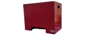 Cajón antropométrico portátil GS de madera color rojo