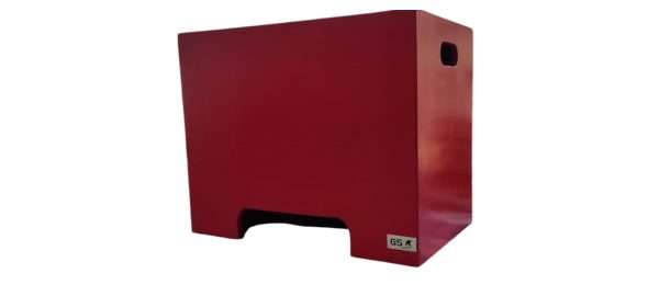 Cajón antropométrico portátil GS de madera color rojo