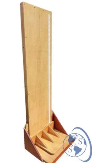 Infantómetro de madera 110 cm con tope movil para tallar niños menores de 2 años