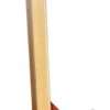 Vista de perfil de tablero de madera de 110 cm con tope movil para tallar niños menores de 2 años