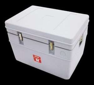 Caja Térmica Blow King 20L – Transporte de Vacunas Seguro y Certificado Caja térmica fría transportadora de Vacunas Blow King 20 l con tapa de bisagras, diseñada para el transporte seguro de vacunas y medicamentos a temperatura controlada.