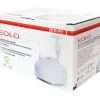 Caja del nebulizador portátil Eolo Cami mostrando marca, especificaciones y contenido del producto