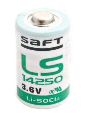 Pila de litio para data logger Saft LS14250 3.6V – Original Francia Pila de litio para data logger Saft LS14250 3.6V 1/2 AA para data logger Tinytag TK-4014-MED – batería industrial original Francia