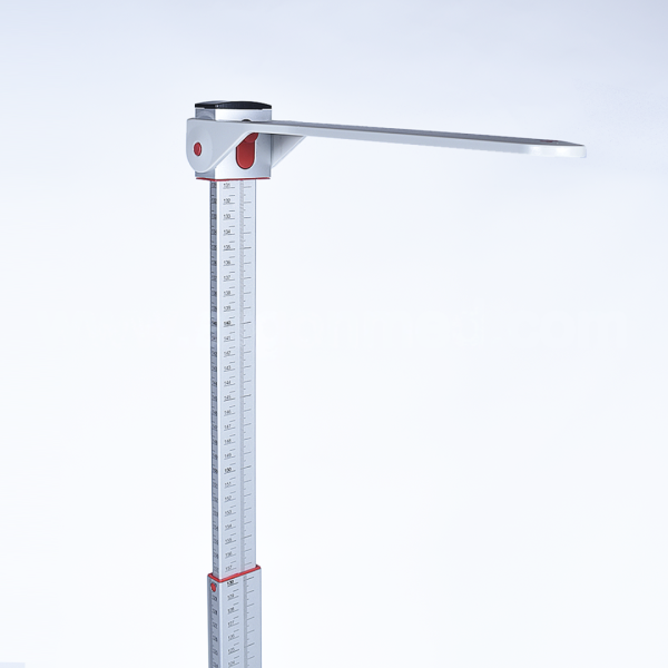 Tallímetro adulto Seca 220 para balanza médica Tallímetro adulto Seca 220 de aluminio integrado a balanza médica para medición precisa de estatura